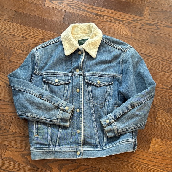 Ralph Lauren Jackets & Blazers - Vintage Ralph Lauren Cream Sherpa Jacket